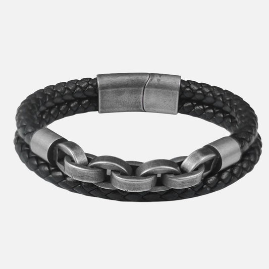 Bracelet Homme Tressé Chaîne Acier Inoxydable
