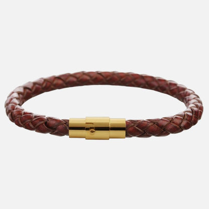 Bracelet Homme Tressé Fermoir Doré