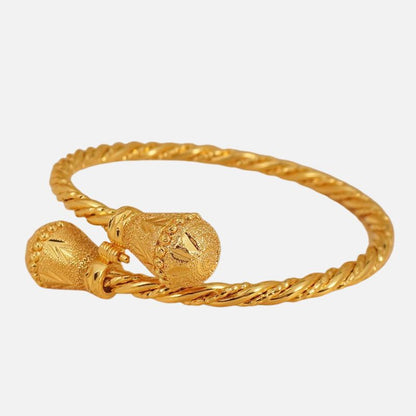 Bracelet Indien Femme Doré Tradition