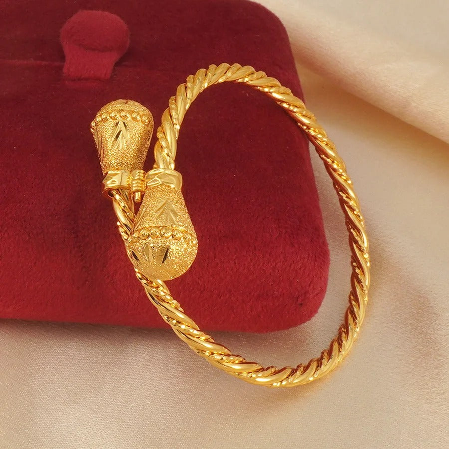 Bracelet Indien Femme Doré Tradition