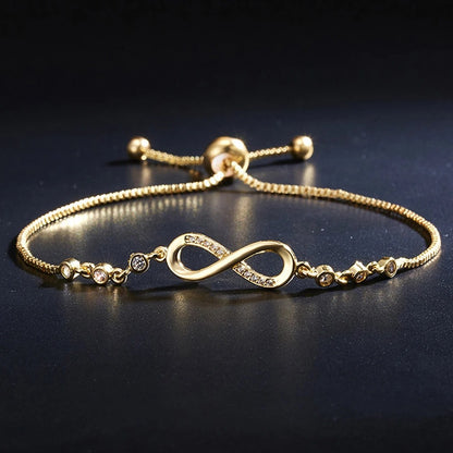 Bracelet Infini Femme Ajustable En Maille