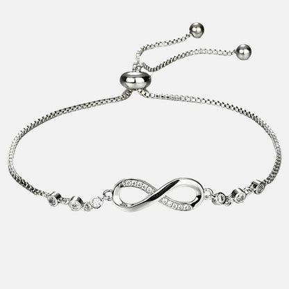 Bracelet Infini Femme Ajustable En Maille