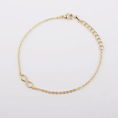 Bracelet Infini Femme Doré Ou Argenté