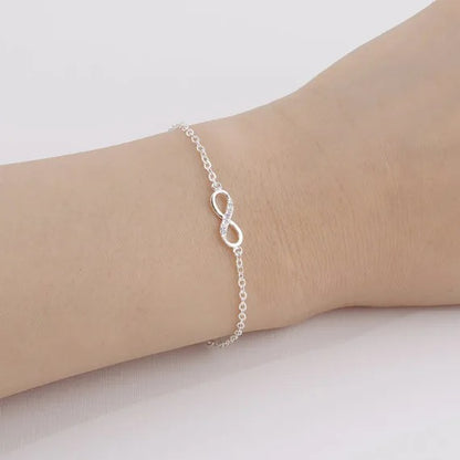 Bracelet Infini Femme Doré Ou Argenté