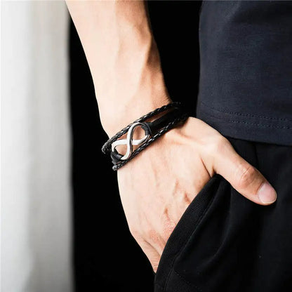 Bracelet Infini Homme Multi Liens