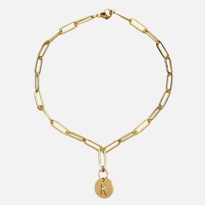 Bracelet Initiale Délicat Lettre Pendentif