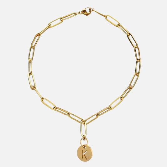 Bracelet Initiale Délicat Lettre Pendentif