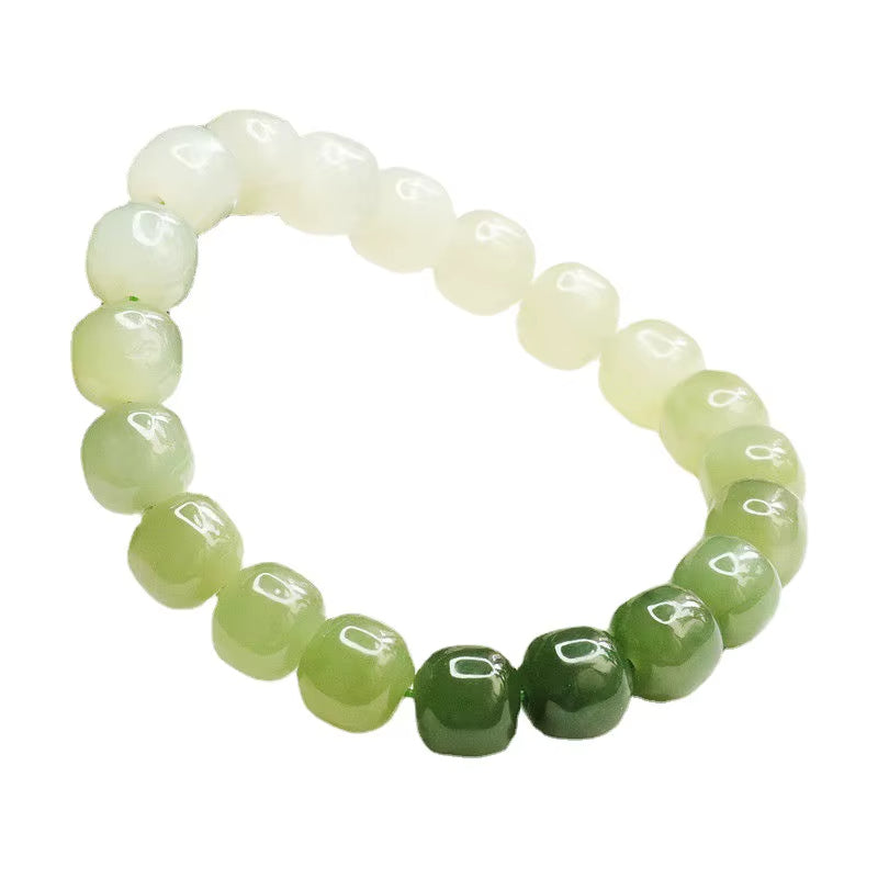 Bracelet Jade Dégradé sur fond blanc