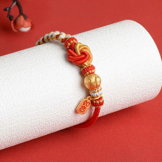 Bracelet Japonais Tressé Porte Bonheur