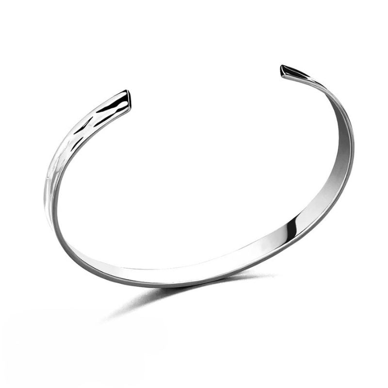 Bracelet Jonc Homme Acier Inoxydable Poli