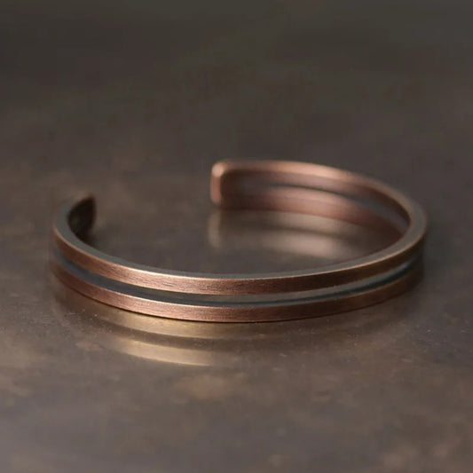 Bracelet Jonc Homme Cuivre Élégance Authentique