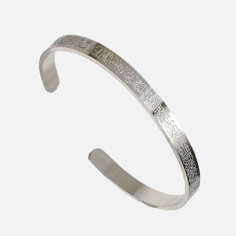 Bracelet Jonc Homme Gravure Élégante Acier Inoxydable