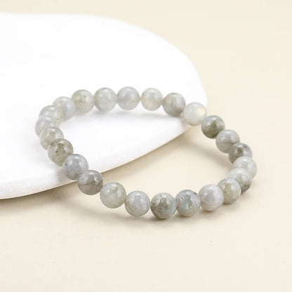 Bracelet Labradorite Femme Éclat Gris