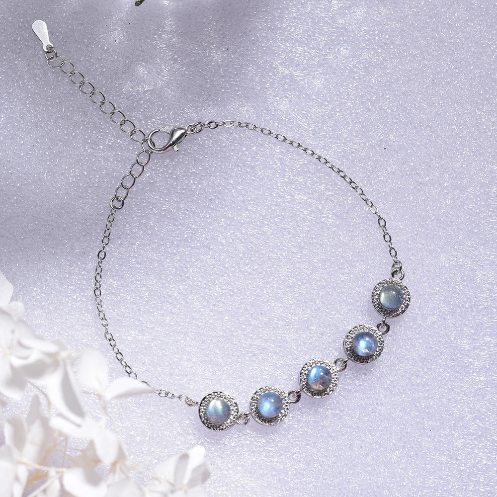 Bracelet Labradorite Femme Éclat Lunaire