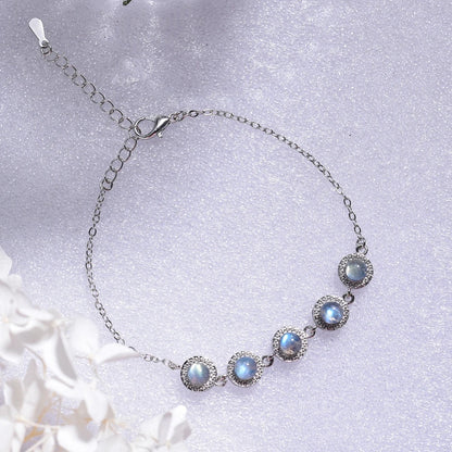 Bracelet Labradorite Femme Éclat Lunaire