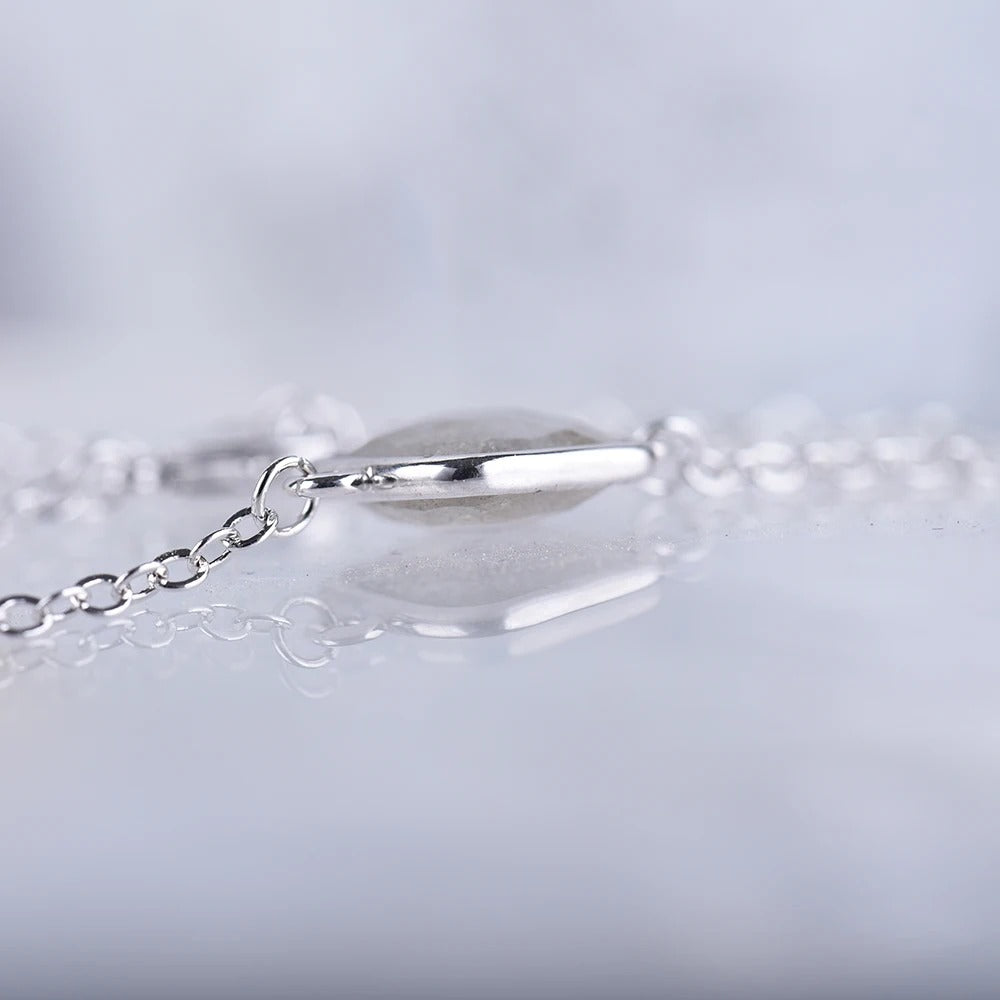 Bracelet Labradorite Femme Élégance Argentée