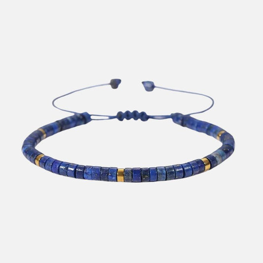 Bracelet Lapis Lazuli Homme Cordon Réglable
