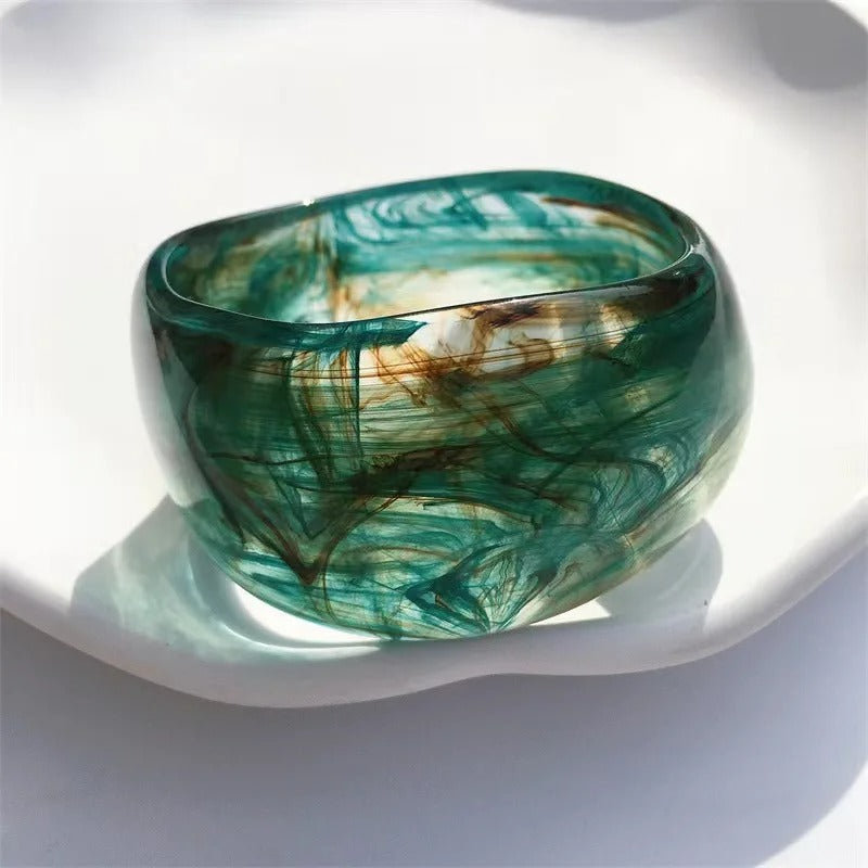 Bracelet Large Femme Effet Marbré