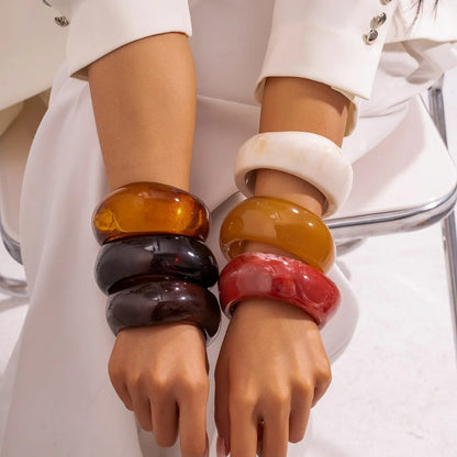 Bracelet Large Femme Irrégulier