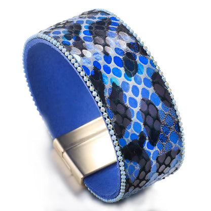 Bracelet Léopard Tendance en Cuir