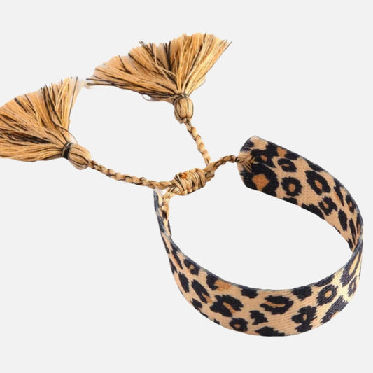 Bracelet Léopard Tressé et Vintage