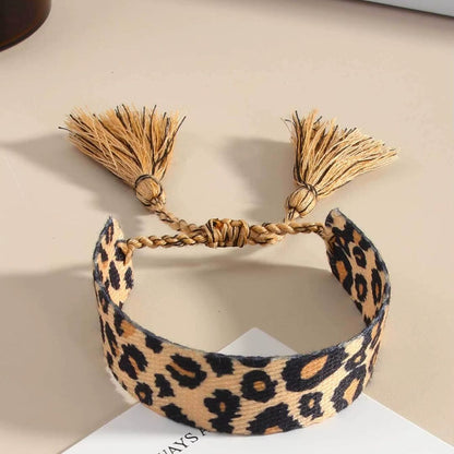 Bracelet Léopard Tressé et Vintage