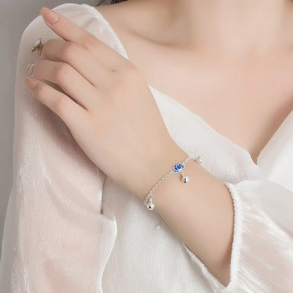 Bracelet Lotus Femme Bleu Breloques Et Harmonie