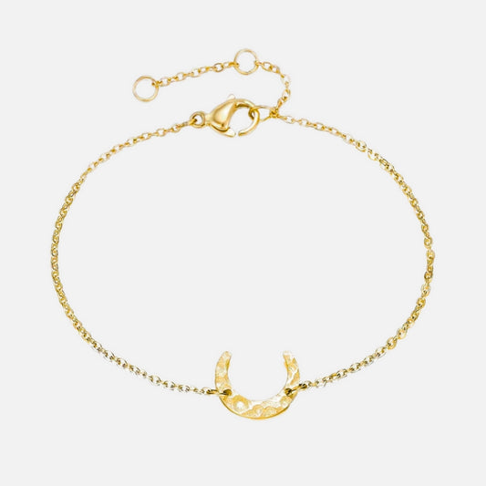 Bracelet Lune Doré en Acier Inoxydable