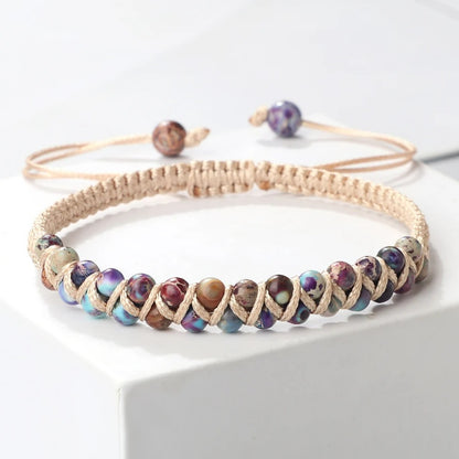 Bracelet Macramé Jaspe Impérial Multicolore