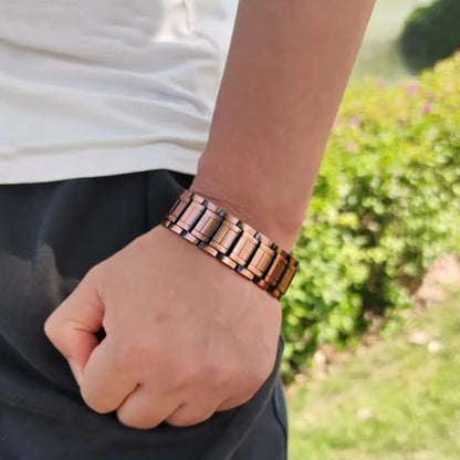 Bracelet Magnétique Cuivre Largeur Affirmée