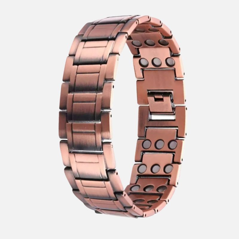 Bracelet Magnétique Cuivre Largeur Affirmée