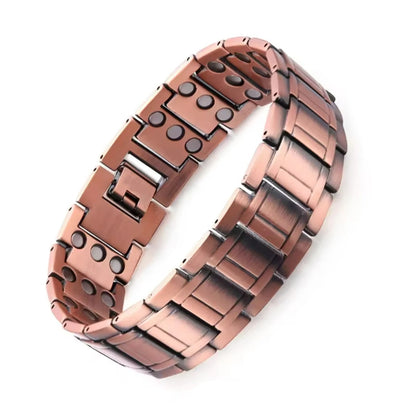 Bracelet Magnétique Cuivre Largeur Affirmée
