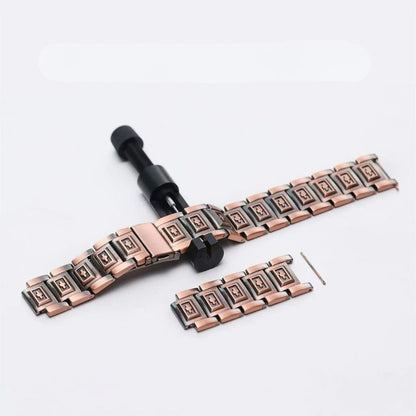 Bracelet Magnétique Cuivre Maillons Signature