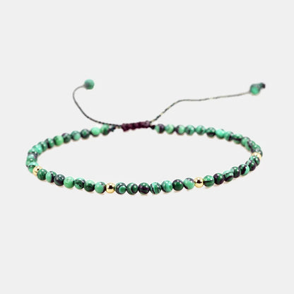 Bracelet Malachite Fin et Réglable