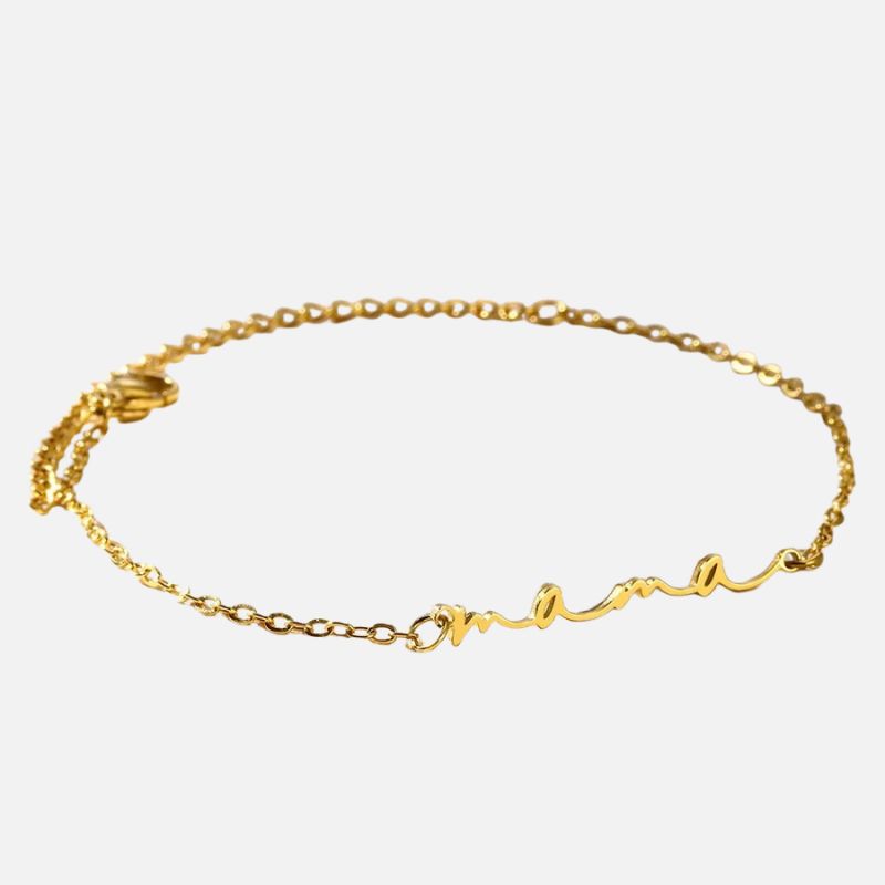 Bracelet Maman Chaine - Acier Inoxydable