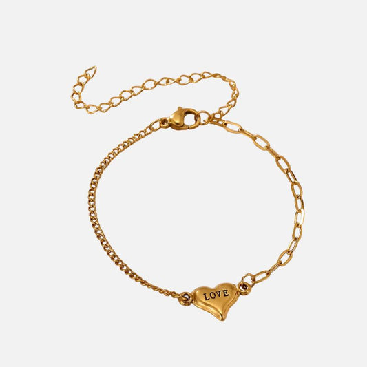 Bracelet Maman Cœur Love Acier Inoxydable
