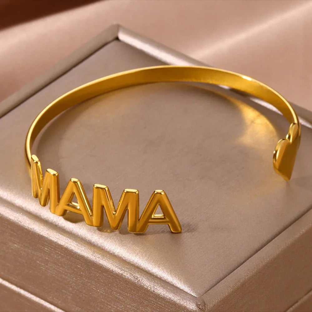 Bracelet Maman Jonc - Acier Inoxydable