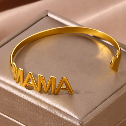 Bracelet Maman Jonc - Acier Inoxydable