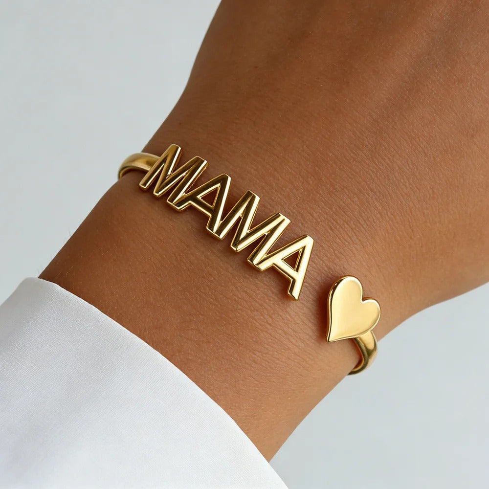 Bracelet Maman Jonc - Acier Inoxydable
