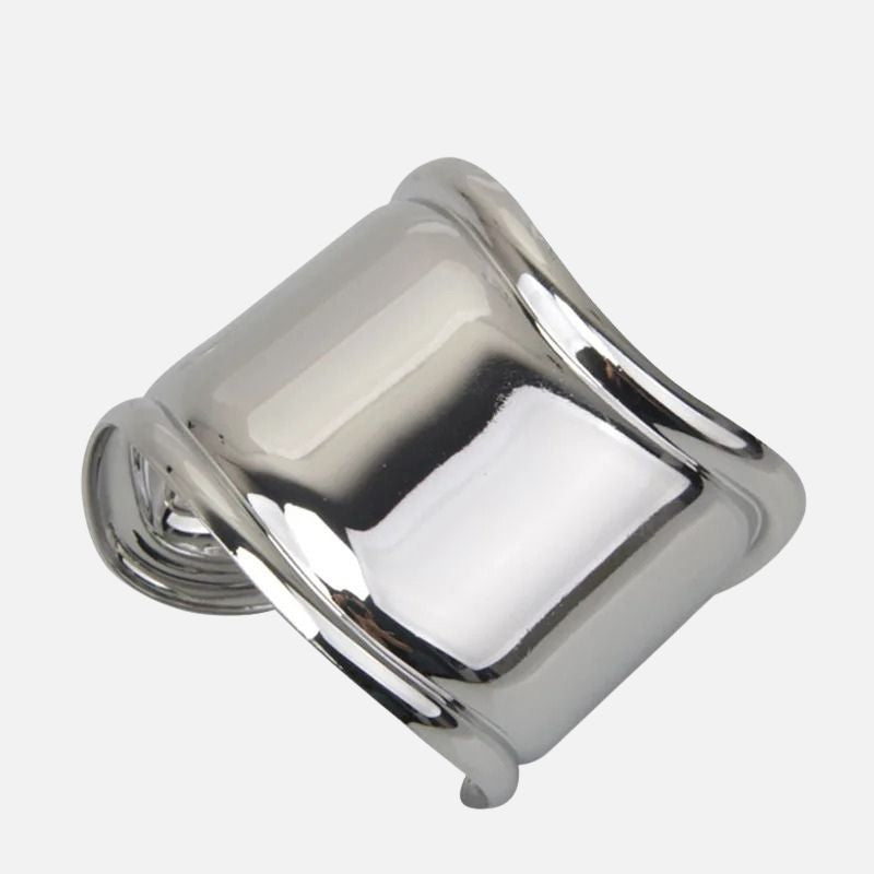 Bracelet Manchette Femme Argenté