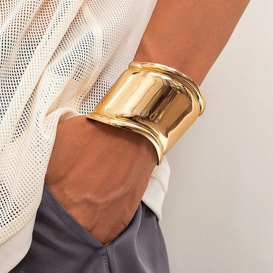 Bracelet Manchette Femme Doré