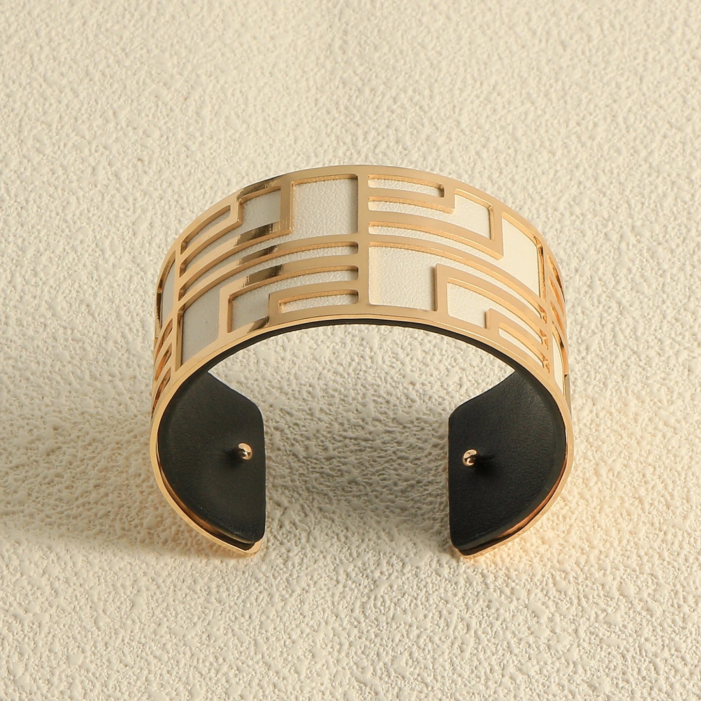 Bracelet Manchette Femme Doré Et Réversible