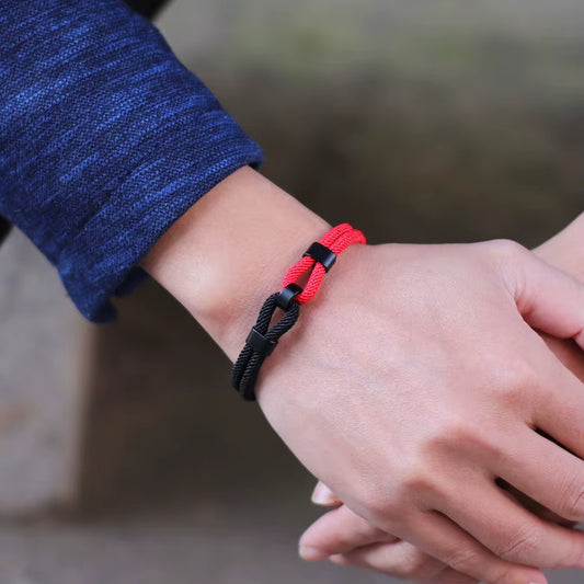 Bracelet Marin en Cordage Bicolore