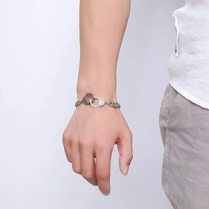 Bracelet Menotte Homme Audacieux – Acier Inoxydable