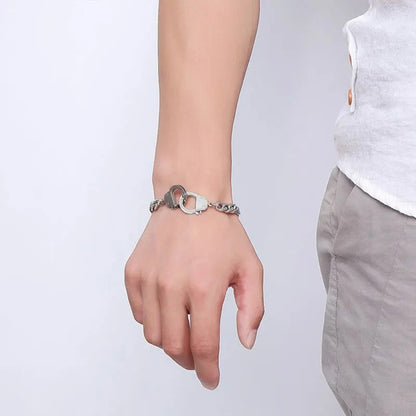 Bracelet Menotte Homme Audacieux – Acier Inoxydable
