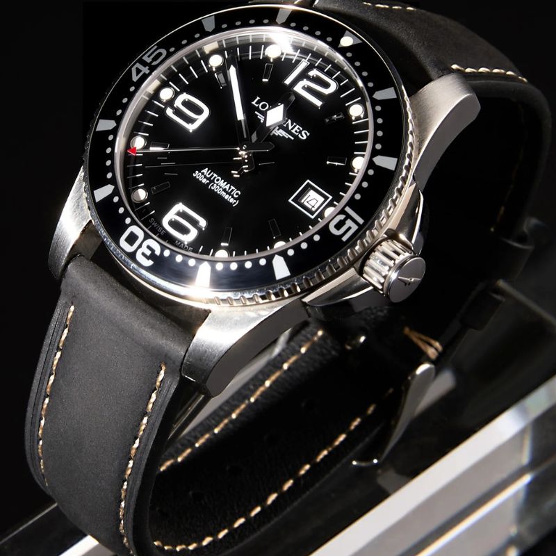 Bracelet Montre Cuir Homme Surpiqûres Boucle Ardillon