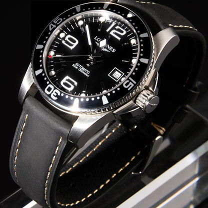 Bracelet Montre Cuir Homme Surpiqûres Boucle Ardillon