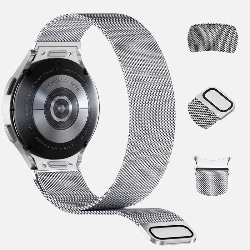 Bracelet Montre Samsung Galaxy Watch Maille Milanaise
