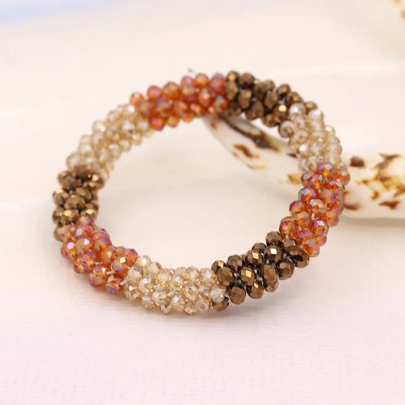 Bracelet Népalais Tressé Et Étincelant