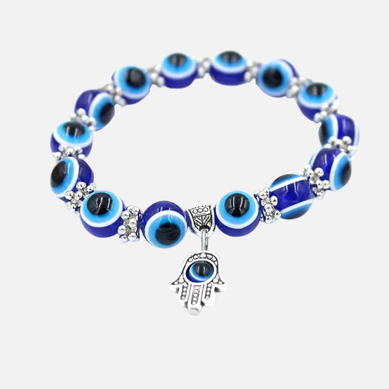 Bracelet Oeil Bleu de Protection en Perle